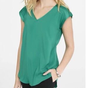 Express V-Neck Cap Sleeve Blouse Size Medium